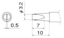 3.2mm  交換用コテ先