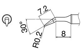 R0.2mm  交換用コテ先 (EA304AL用)