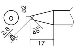 φ0.2mm 交換用コテ先 (EA304AM用)