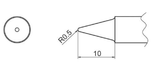 R0.5mm  交換用コテ先 (EA304AP用)