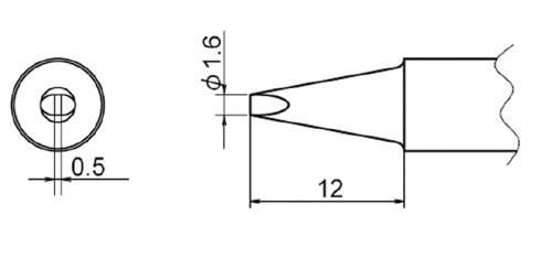 φ1.6mm 交換用コテ先 (EA304AP用)