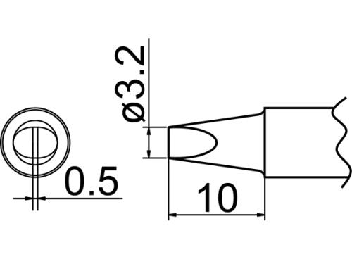 φ3.2mm 交換用コテ先 (EA304AP用)