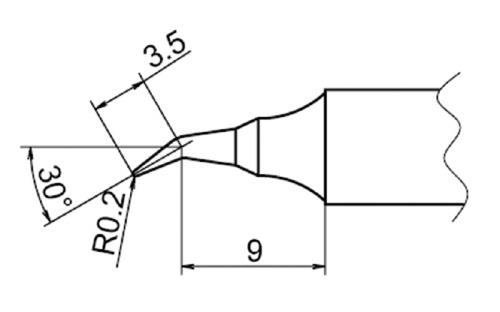 R0.2mm  交換用コテ先 (EA304AP用)