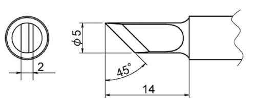 φ5.0mm 交換用コテ先 (EA304AP用)