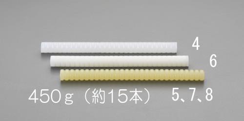 450g/φ15x203mm ホットメルトスティック(白色半透明)