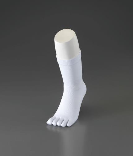 24-27cm 靴下(抗菌･防臭･綿･ナイロン･5本指)4足