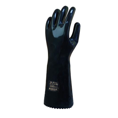 [LL/350mm] 手袋･耐酸･耐アルカリ(CSM製)
