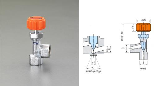 Rc1/4"xRc1/4" ニードルバルブ