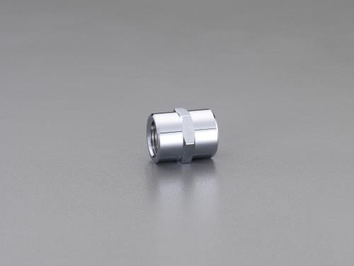 Rc1/2"xRc1/2" 給水管用六角ソケット(クロムメッキ)