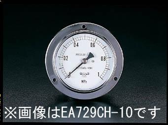 G 3/8"/ 75/ 98mm/0-1.0MPa 埋込ミ型圧力計