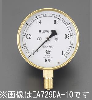 G 3/8"/100mm/ 0-5.0MPa 圧力計