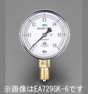 60mm/0-1.0MPa 圧力計(耐脈動圧形)