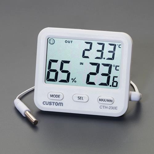 [室内･室外]最高･最低温度湿度計(デジタル)
