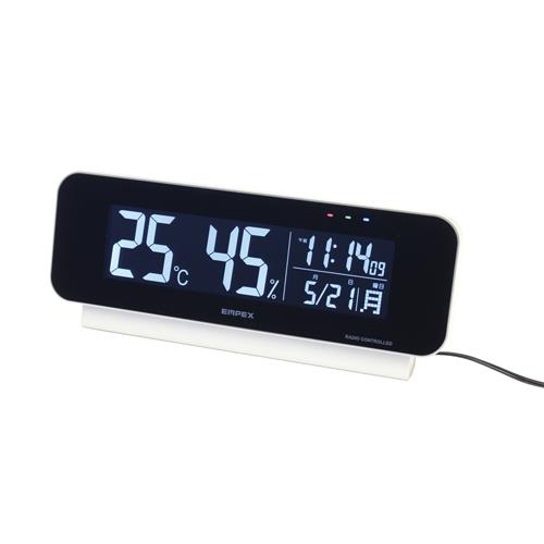 235x49x92mm デジタル温度･湿度計(電波時計付