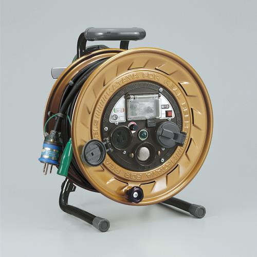 AC125V/30m メタルセンサーリール(感度調整/漏電遮断)
