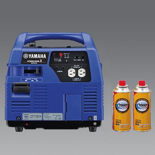 AC100V/0.9kw(DC12V)発電機(ポータブルガス6本)