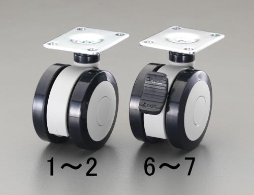 100mm キャスター(ツインホイール･ブレーキ付)
