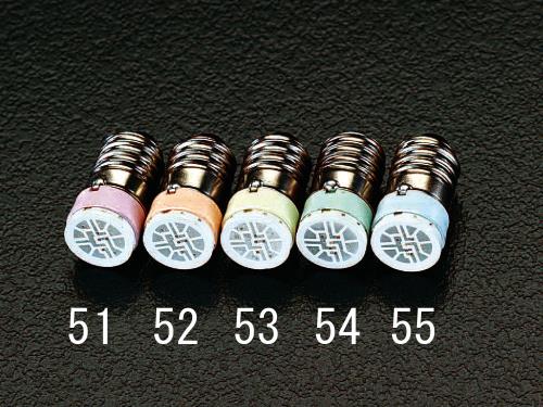 AC/DC 6V/E10(23mm) ＬＥＤランプ(レッド)