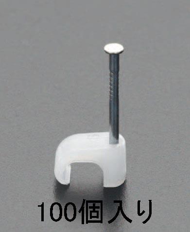 4x6 mm 平型ケーブルクリップ(クリアー/100個)