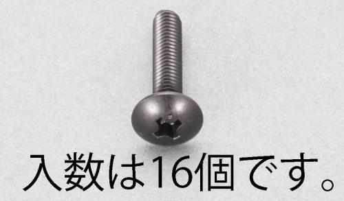 M4x10mm トラス頭小ネジ(ステンレス/黒色/16本)