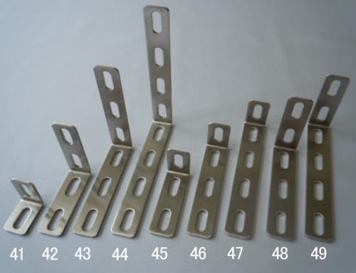 25x 75X16mm 長穴金折(ステンレス製/2個)