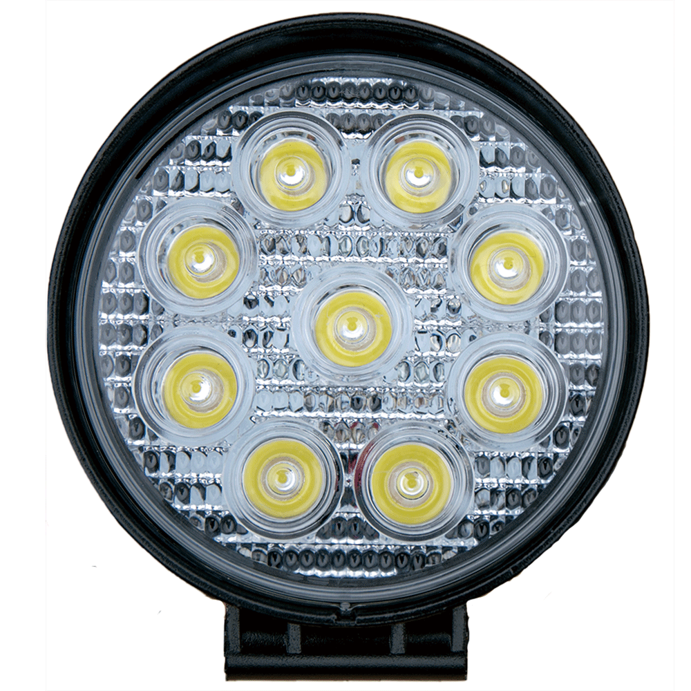 LEDランプ  L1027-27W 10-30V 丸 ステー付