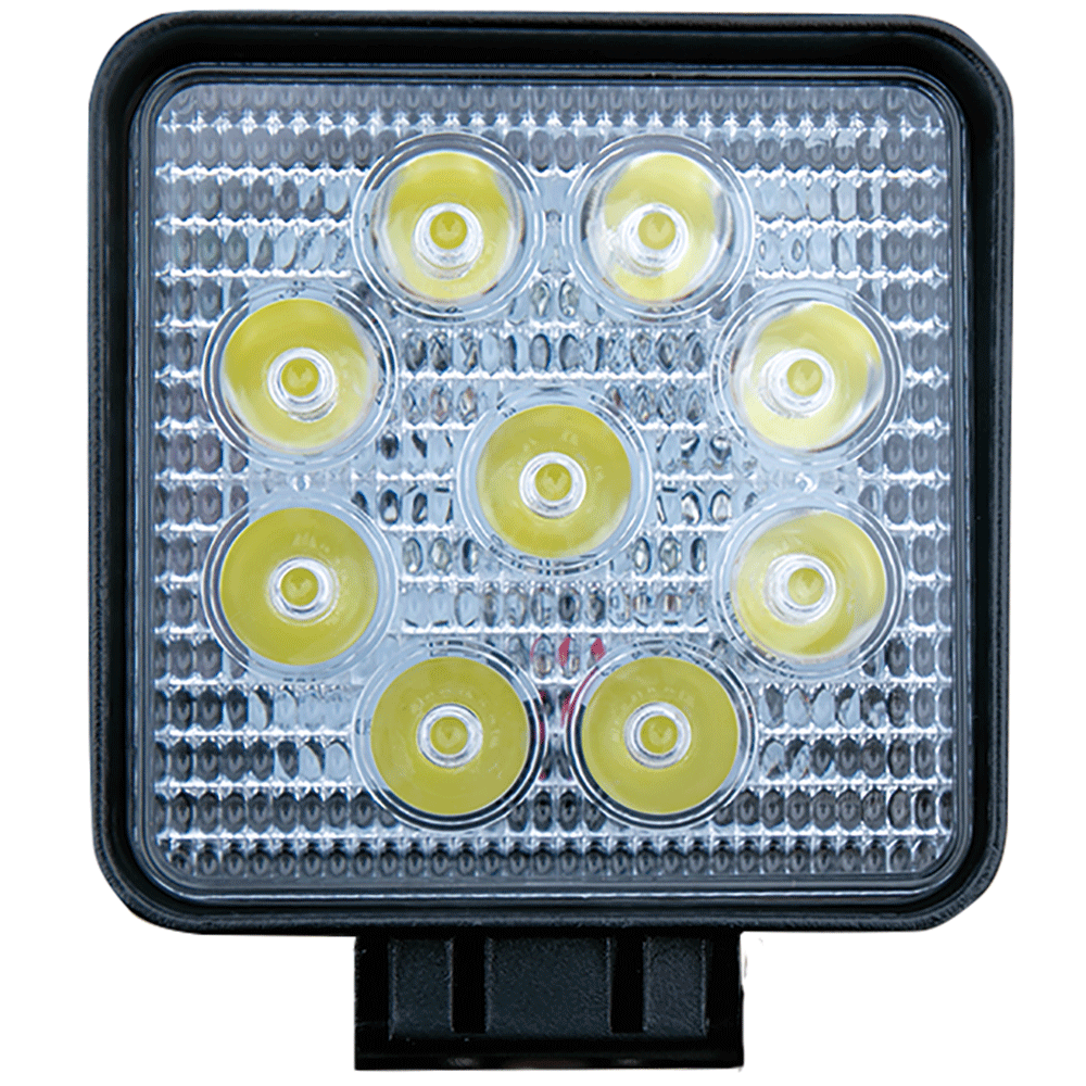 LEDランプ  L1028-27W 10-30V 角 ステー付
